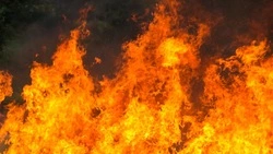 Пожарные спасли человека из горящей легковушки в Тымовском районе