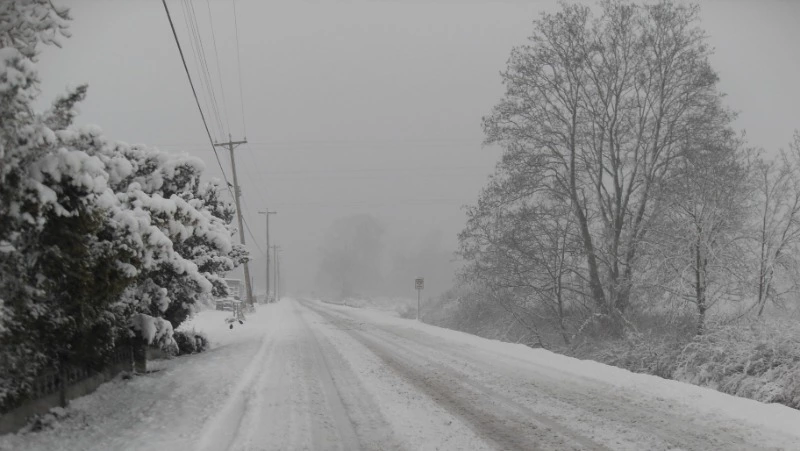 Несколько участков автодорог закрыли на Сахалине из-за метели