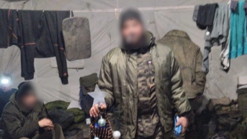 Мобилизованные с Сахалина отметили Новый год в зоне СВО