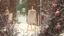 В парке Южно-Сахалинска поставили двухметровое сердце из веток