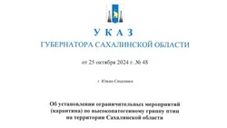 Очаг птичьего гриппа выявили на Сахалине: объявлен карантин