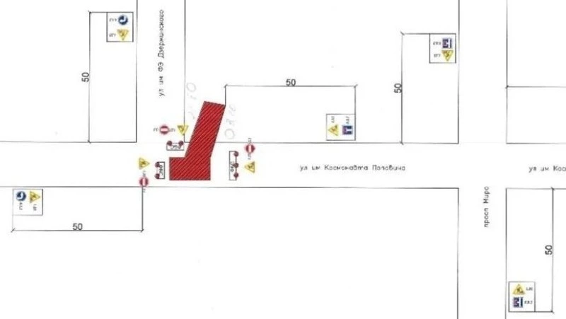 Перекресток Дзержинского – Поповича частично перекроют на выходных в Южно-Сахалинске