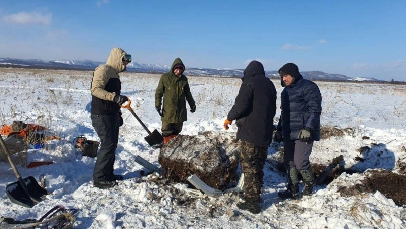 Детали американского военного самолета времен ВОВ нашли поисковики на юге Сахалина