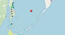 Землетрясение зарегистрировали в Охотском море на рассвете 2 августа