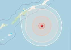 Землетрясение произошло к востоку от Итурупа