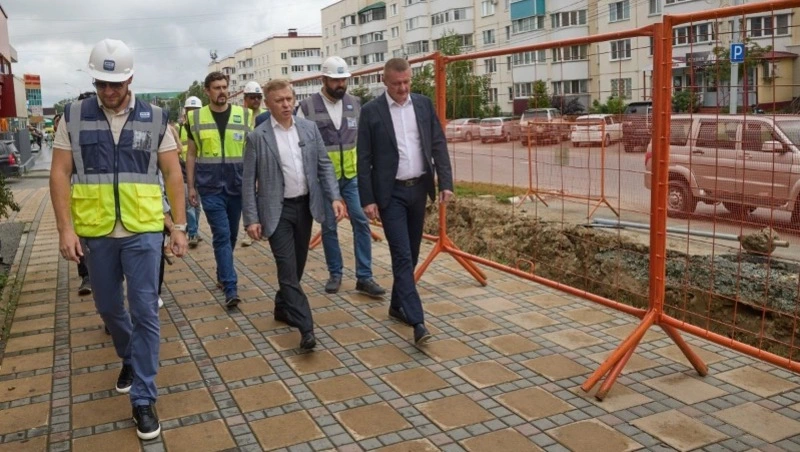 Более полукилометра теплосетей заменят в Южно-Сахалинске перед началом отопительного сезона