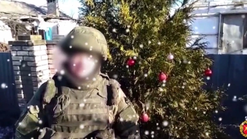 Мобилизованные бойцы поздравили жителей Сахалина с наступающим Старым Новым годом 