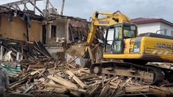 Серьезную угрозу устраняют в Углегорске: в Черемушках начали снос аварийного дома