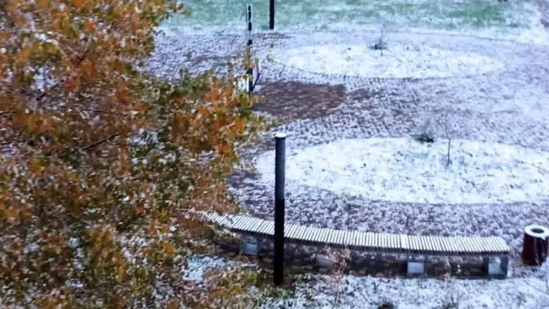 Зима на пороге. Снегопад пришел на север Сахалина
