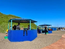 «Переплюй» - вторые Сочи: в Углегорском районе благоустроили пляж