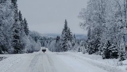Участок трассы между Ногликами и Охой перекрыли для автобусов из-за низовой метели