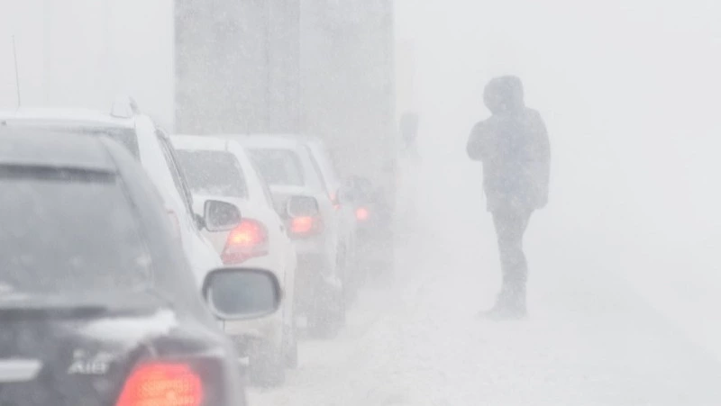 На Сахалине из-за метели закрыли участок федеральной трассы Южно-Сахалинск — Оха