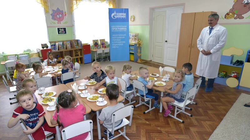 Газовики подарили сахалинскому детсаду новую столовую