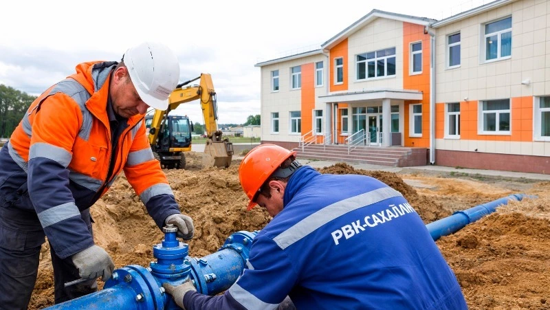 Новую поликлинику в Хомутово подключили к водоснабжению
