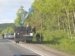 Мотоциклист попал в серьезную аварию в Первой Пади — ФОТО