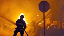 Баня загорелась в Александровске-Сахалинском в Рождество