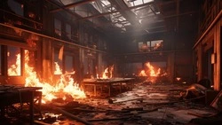 В Холмске чуть не сгорел заброшенный дом