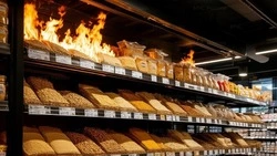Десять пожарных тушили продуктовый киоск в Южно-Сахалинске