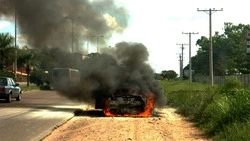 «Тушили четыре человека»: на трассе в районе Мицулевки горел автомобиль 