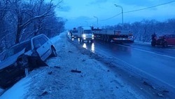 Женщина выехала на встречку: появились подробности утреннего ДТП в Южно-Сахалинске