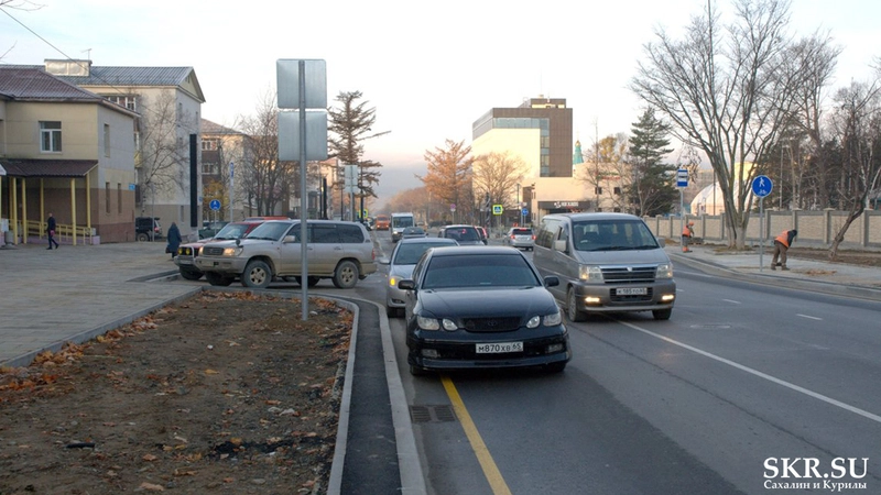 В Южно-Сахалинске глобальный ремонт не избавил Компроспект от затора