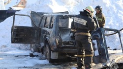 Пожарные потушили вспыхнувший автомобиль в Южно-Сахалинске