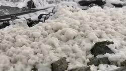 Танцующая морская пена шокировала отдыхающего сахалинца