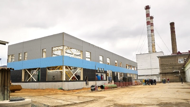 Строительство новой газовой котельной в Южно-Сахалинске подходит к завершению