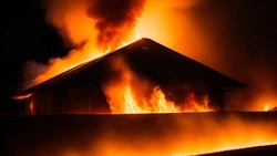 В Чехове Сахалинской области сгорела крыша жилого дома