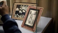 «Рисую легенды»: в Южно-Сахалинске открыли выставку мастера по рыбьей коже 