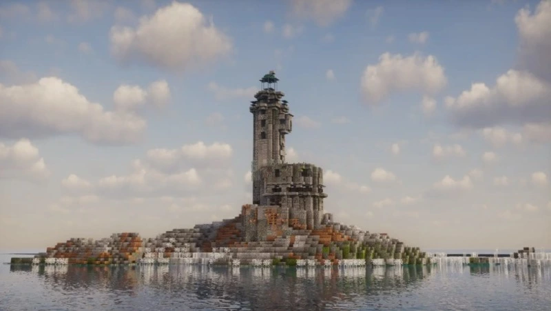 Маяк Анива воссоздали в масштабе 1:1 в игре Minecraft