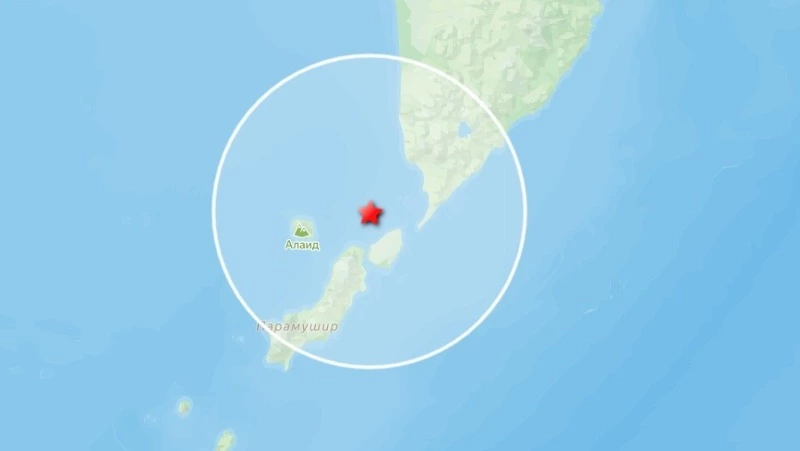 На острове Шумшу, где работают поисковики, произошло землетрясение