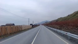 В Холмском районе завершили ремонт участка региональной трассы 