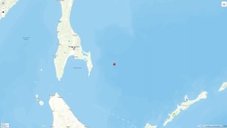Землетрясение магнитудой 4,2 зафиксировали в Охотском море утром 16 октября