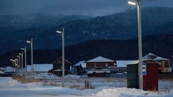 Новые фонари поставили более чем на 60 участках улиц Южно-Сахалинска в 2025 году