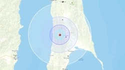 Землетрясение магнитной 4,1 произошло в Смирныховском районе