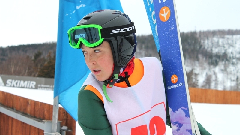 Лыжники в отрыве