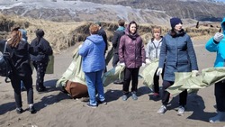 Школьники собрали 4 кубометра мусора на побережье Северных Курил