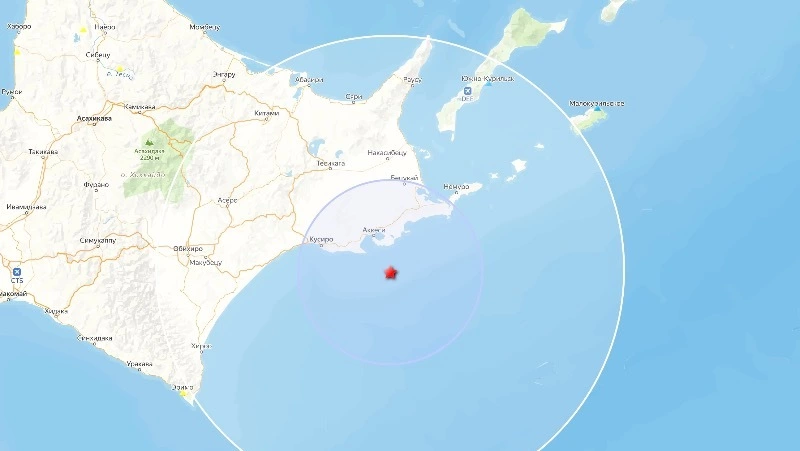 Отголоски землетрясения магнитудой 4,5 в районе Хоккайдо дошли до Курил