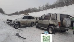 Водитель внедорожника пострадала в ДТП в Долинском районе