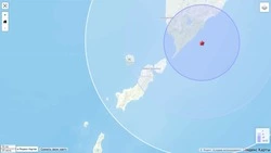 Землетрясение магнитудой около 4,5 произошло на Северных Курилах в разгар снежного циклона