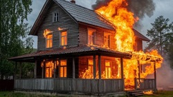 Жилой дом потушили на площади 160 «квадратов» в Южно-Сахалинске