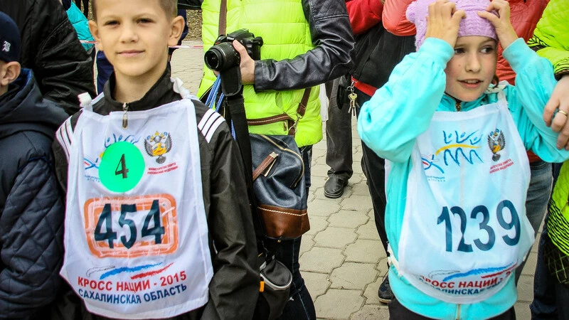 Непогода не помешала «Кроссу нации» на Сахалине