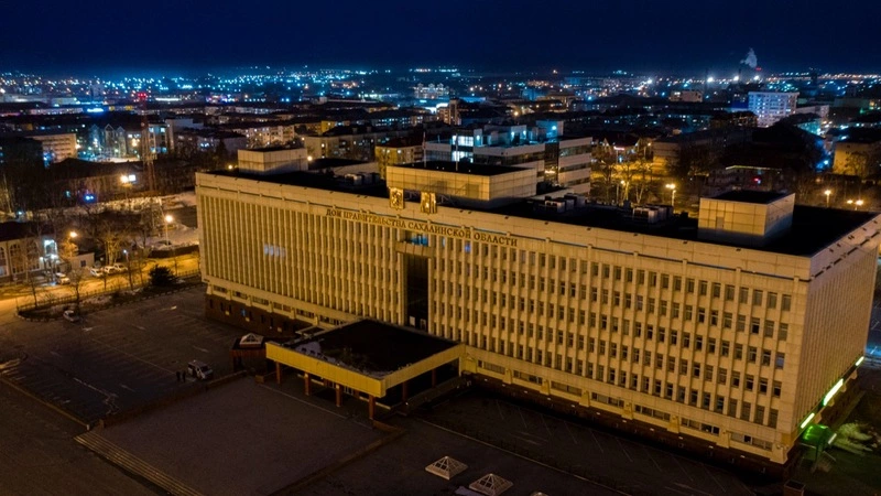 В столице Сахалина погасили свет на час