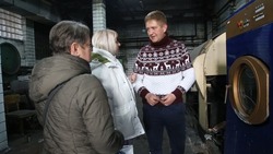 Матери мобилизованных с Сахалина посетили прачечную на шахте в зоне СВО