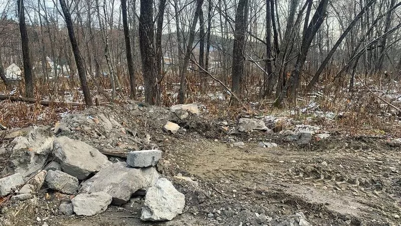 Подрядчик снес дом и выкинул мусор в лес на юге Сахалина