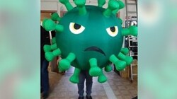 Двухметровый коронавирус и надувной микроб: россияне начали готовить костюмы на Хэллоуин