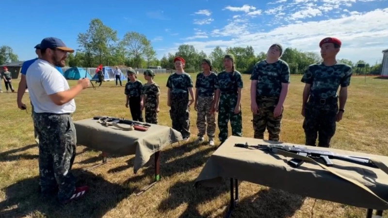 При школе в селе Леонидово провели военно-патриотический слет