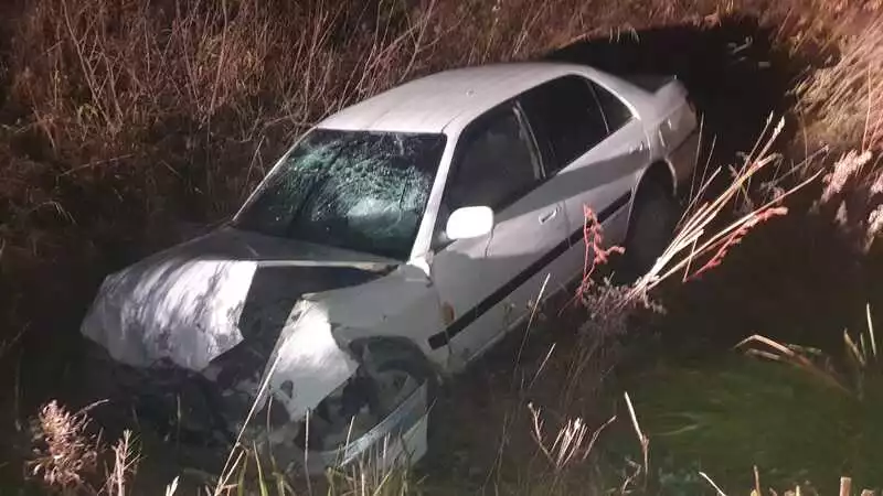 Пьяный водитель вылетел в кювет на юге Сахалина, есть пострадавшие