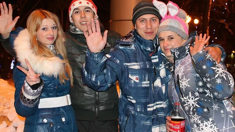 Южно-Сахалинск встретил 2014 год